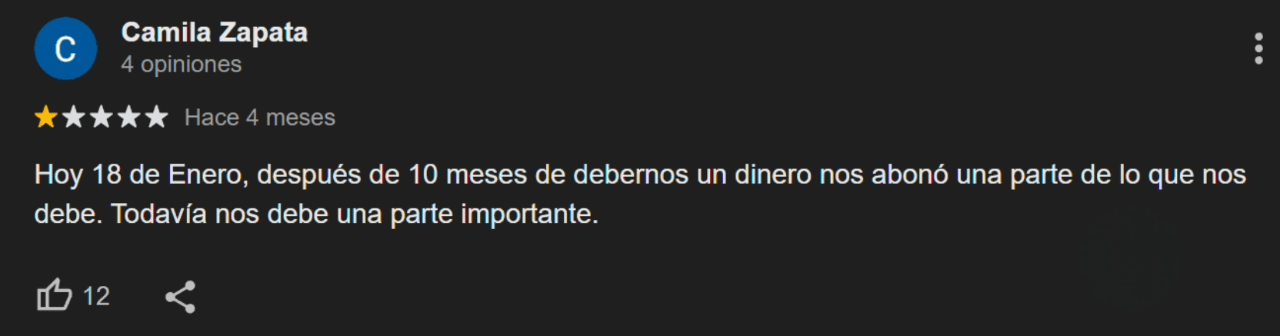 Reseña de usuario 2