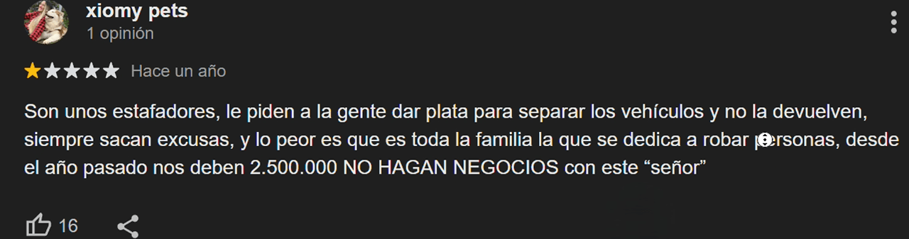 Reseña de usuario 7